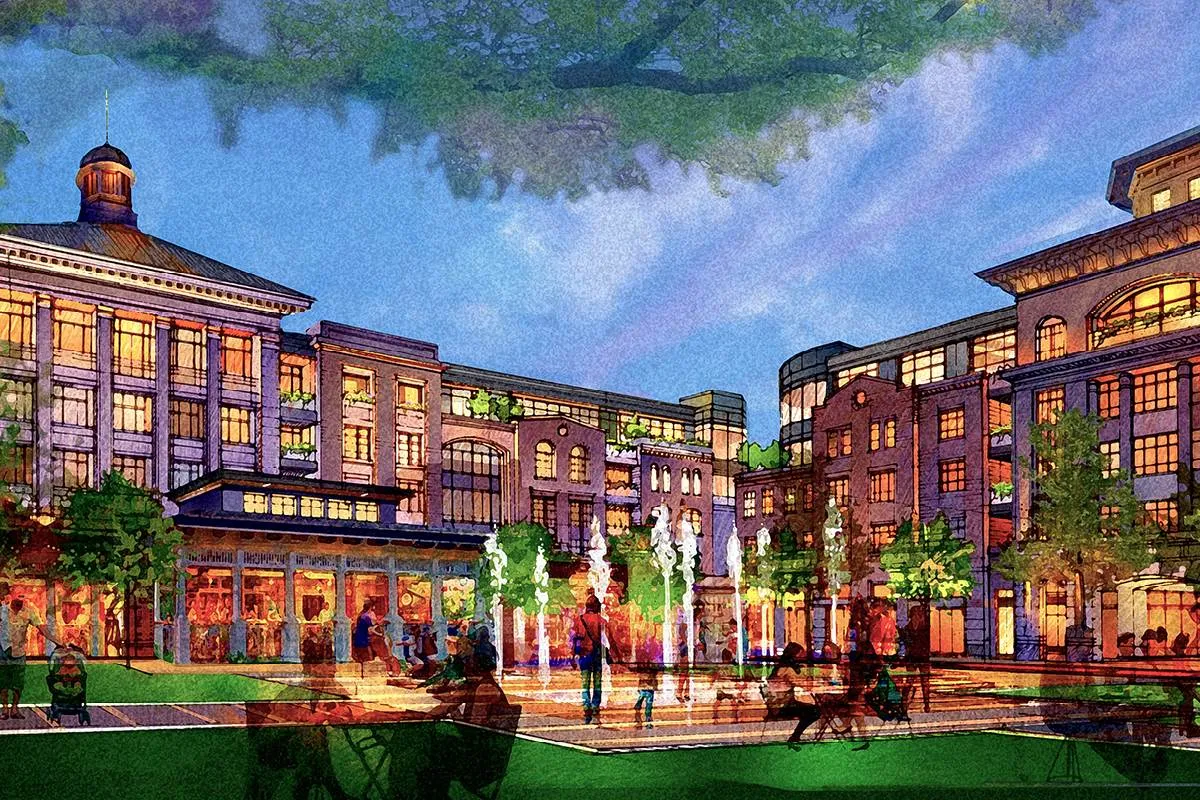 ronkonkoma 1200x8005 Station Yards Architects, town square illustration