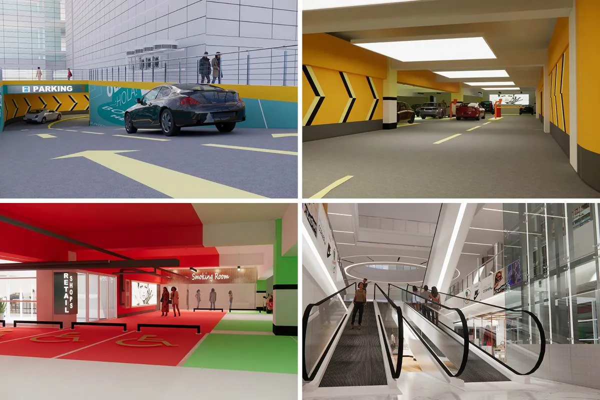 keruen mall renovation-8 mall access from parking level