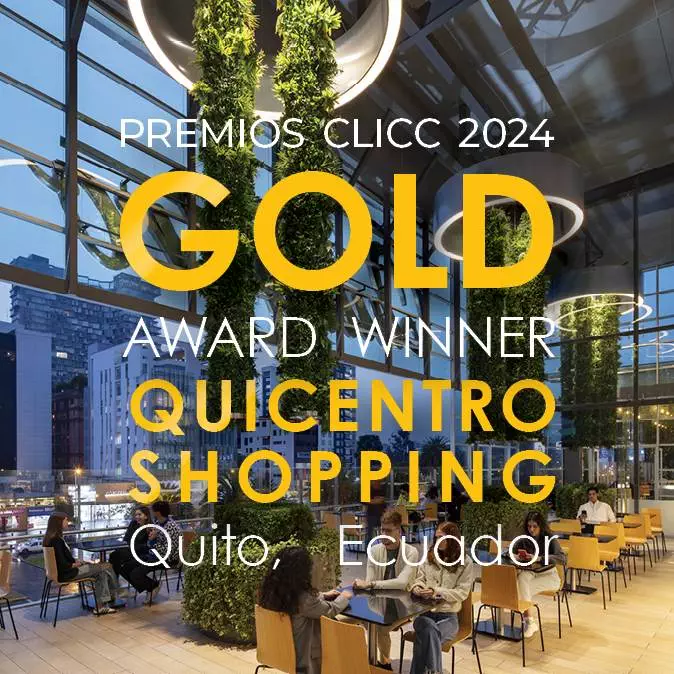 Quicentro Shopping wins gold award