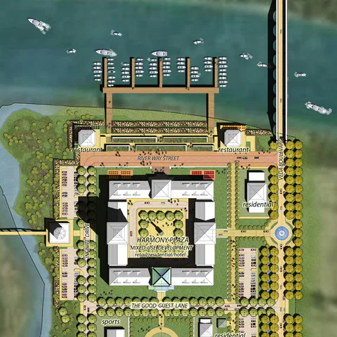 maharishi vedic city planning3 Maharishi Vedic City Planning waterfront plaza