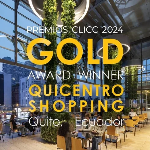Quicentro Shopping wins gold award